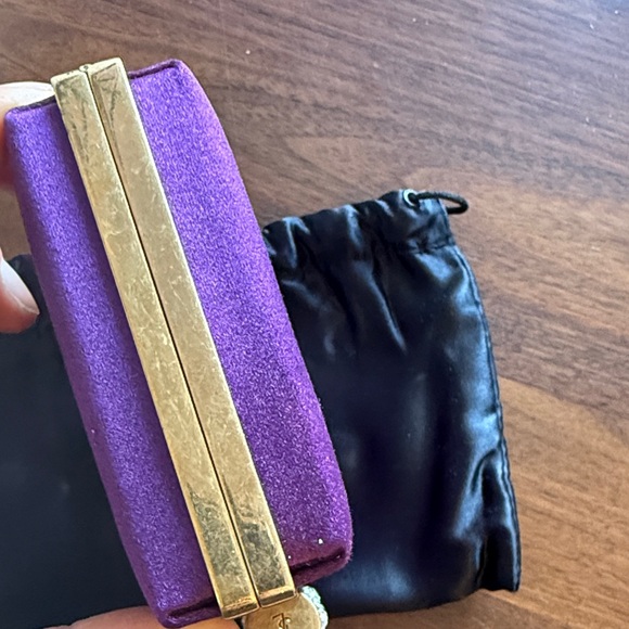 Yves saint laurent - Elegant Purple Clutch - Picture 4 of 9